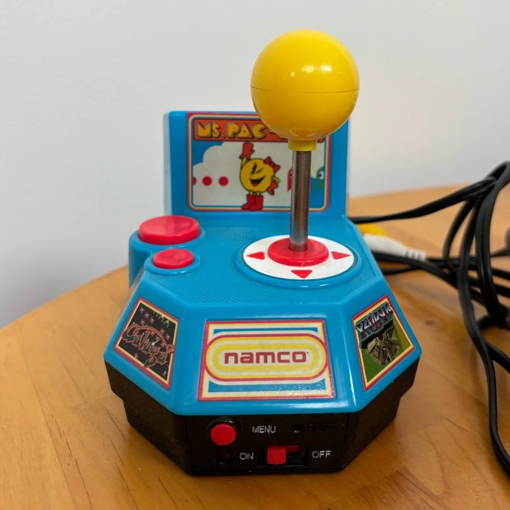 Namco Ms. Pac-Man Mini Joystick Controller - Blue & Yellow